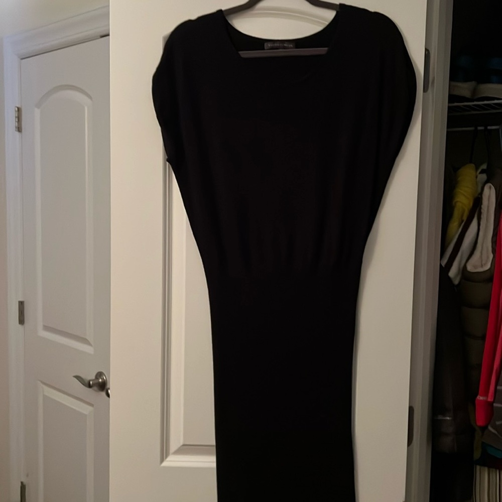 Todd & Duncan Cashmere & cotton Black Long Dress